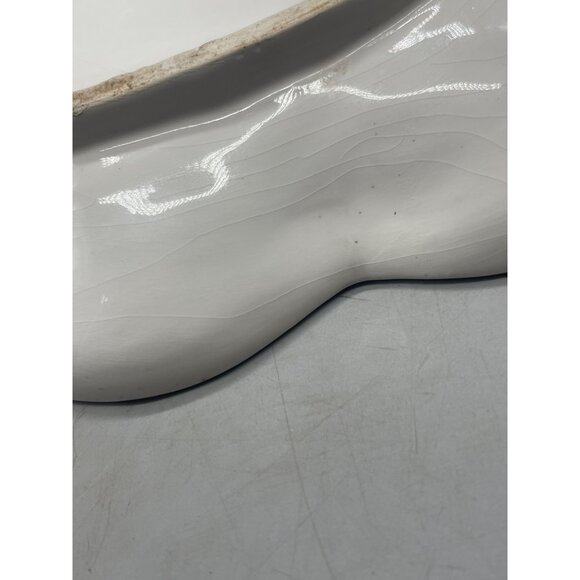 figi Christmas Santa tray plate serving tree 16x8" red white green boots READ - Picture 7 of 8